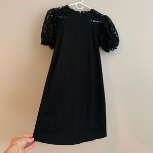 Zara women’s black puff sleeve dress
